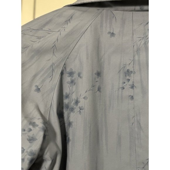 Giacca Petite Sport‎ Coat Womens Size PS Small Jacket Reversible Dusty Blue READ - Picture 11 of 14